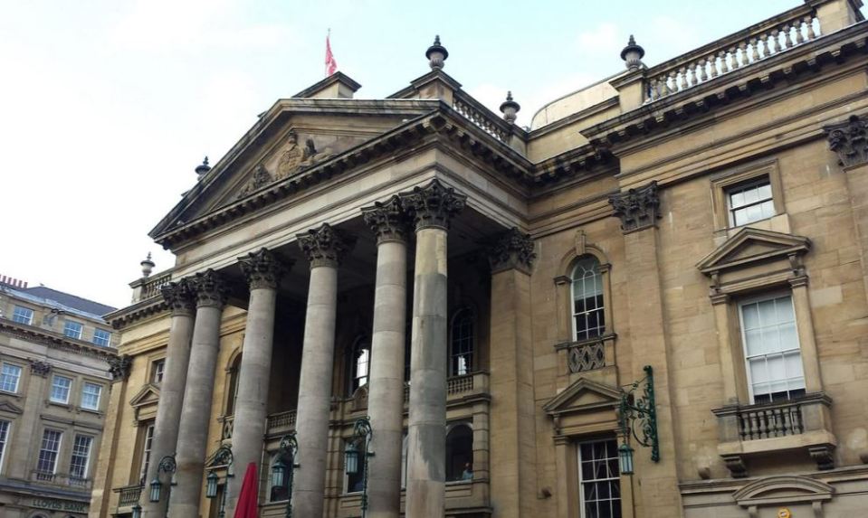 The Theatre Royal sits on Grey Street, one of the most beautiful streets in the UK