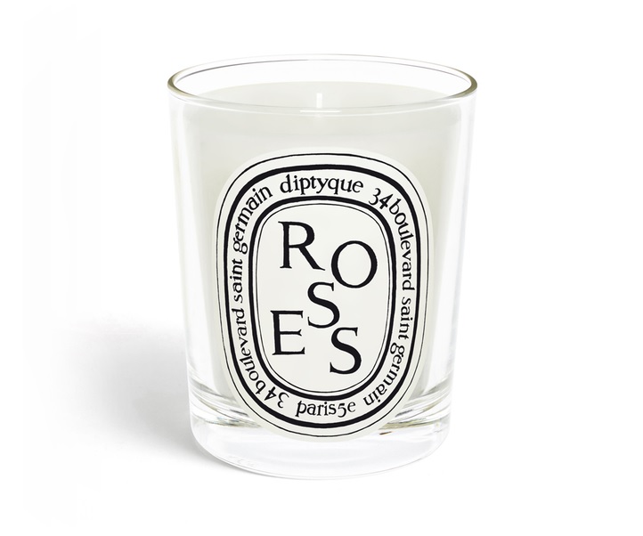 Diptyque roses candle, £56, from SpaceNK.com