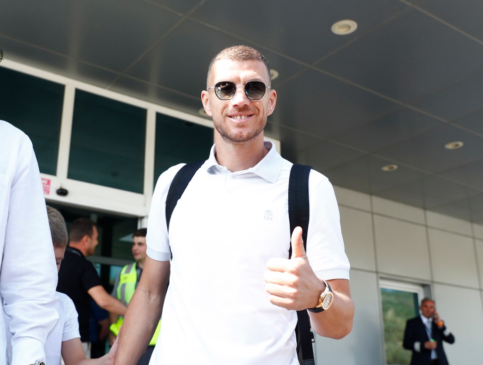 Edin Dzeko has returned to Turkey to sign for Fenerbahce