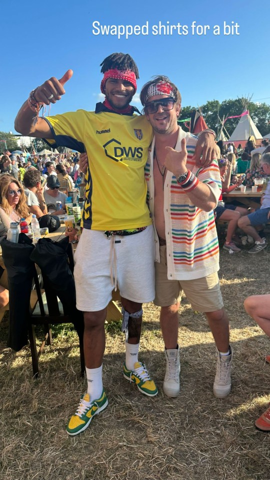 Tyrone Mings swapped shirts with an Aston Villa fan