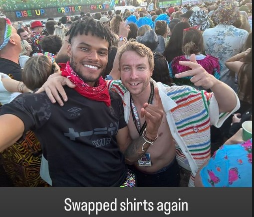 Tyrone Mings posed for a selfie with an Ipswich Town fan