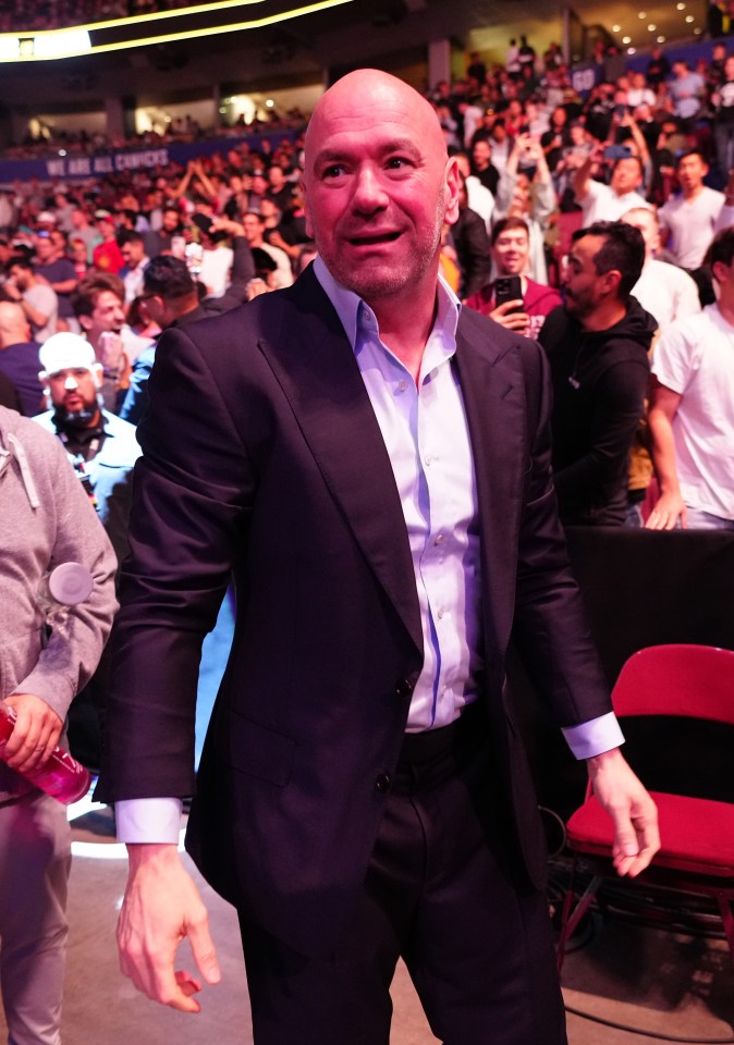 UFC president Dana White praised the arena's handling of the incident