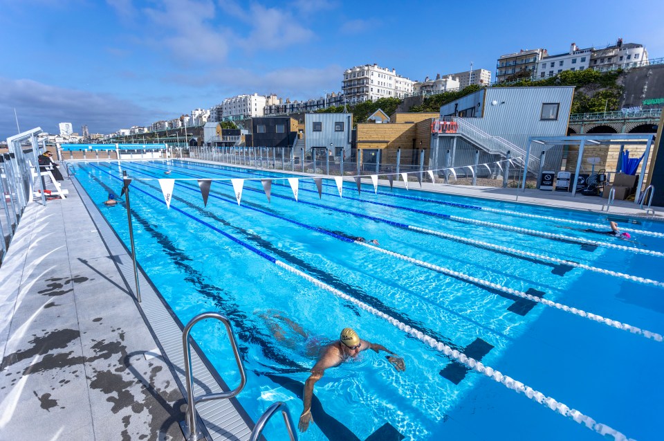 The pool is heated for swimmers and costs £11 per person