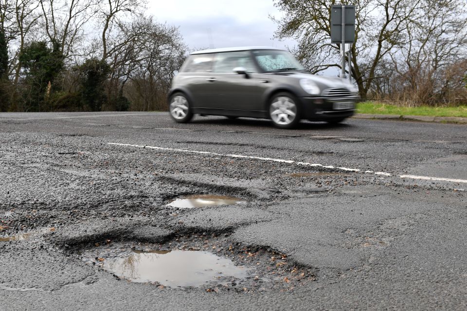 Staffordshire Council took action to fill the potholes once Mark Morrell, who calls himself Mr Pothole, stepped in to help (file photo)