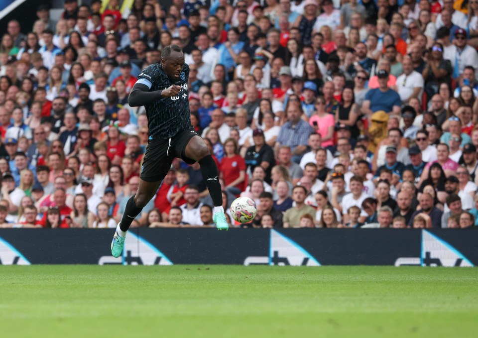 Usain Bolt scored at Old Trafford during Soccer Aid