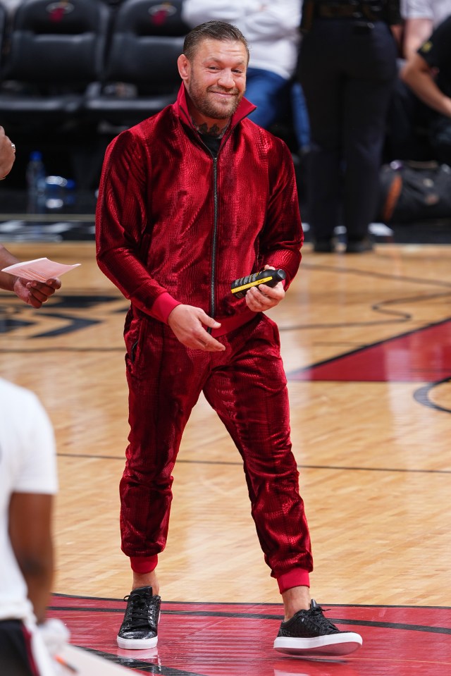 Conor McGregor at Game Four of the 2023 NBA Finals