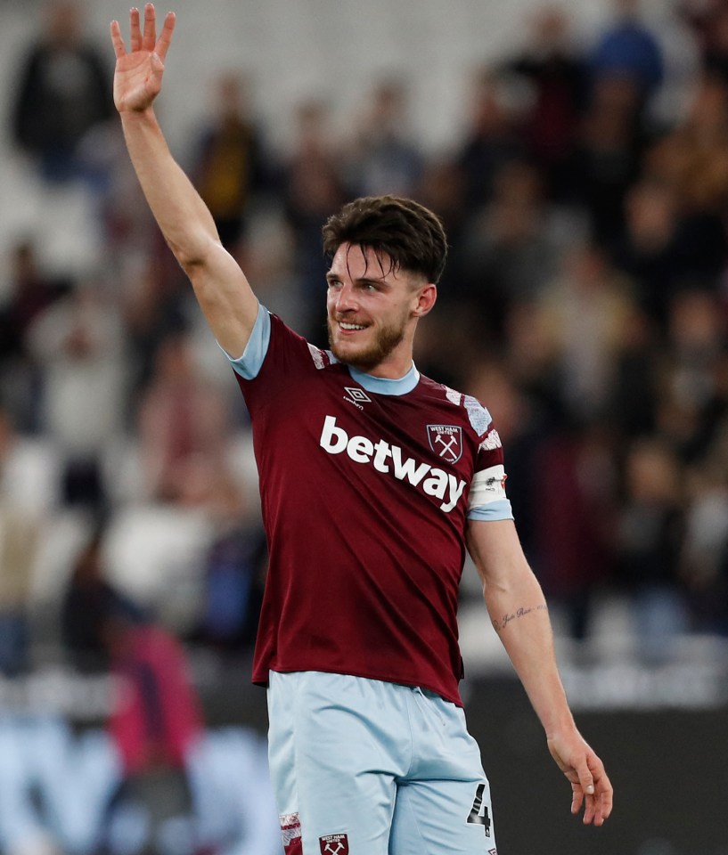 West Ham have rejected Man City's bid for Declan Rice