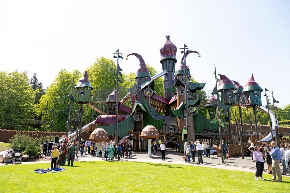 The world's largest play structure can be found at the nearby Alnwick Garden