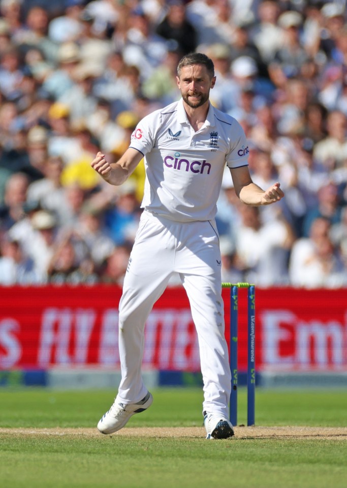 Chris Woakes took four wickets on the first day of the fourth Ashes Test