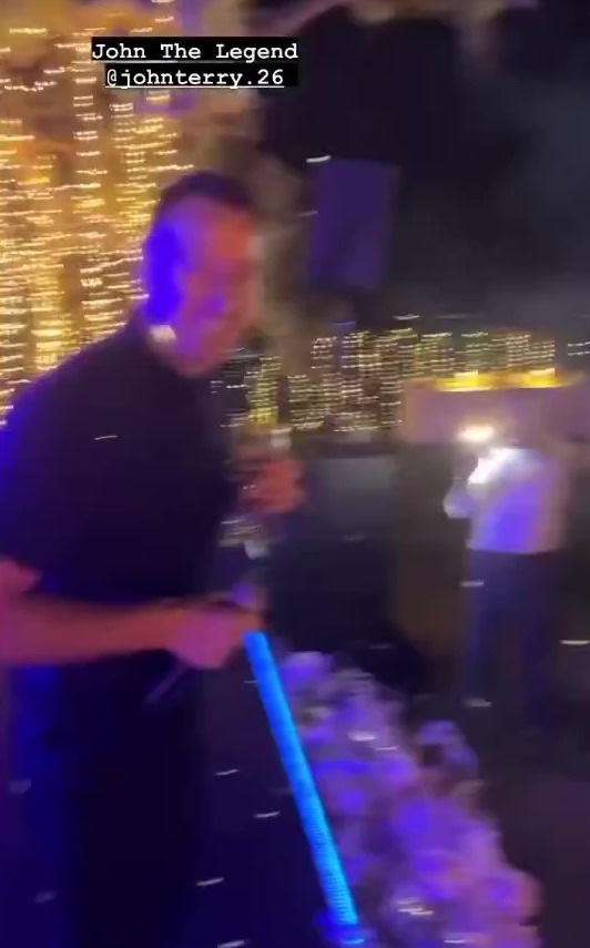 John Terry showed off his singing skills at Ashley Cole's wedding