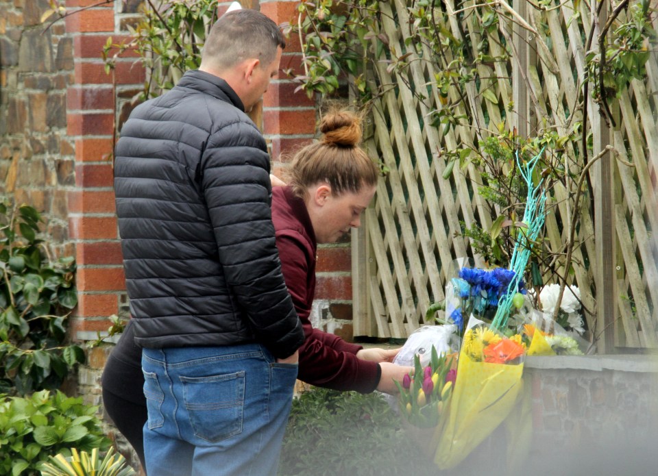 Floral tributes close to where Frankie was brutally killed