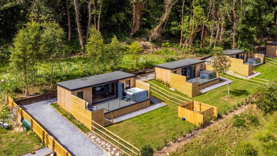 The luxury holiday cabins were built without planning permission