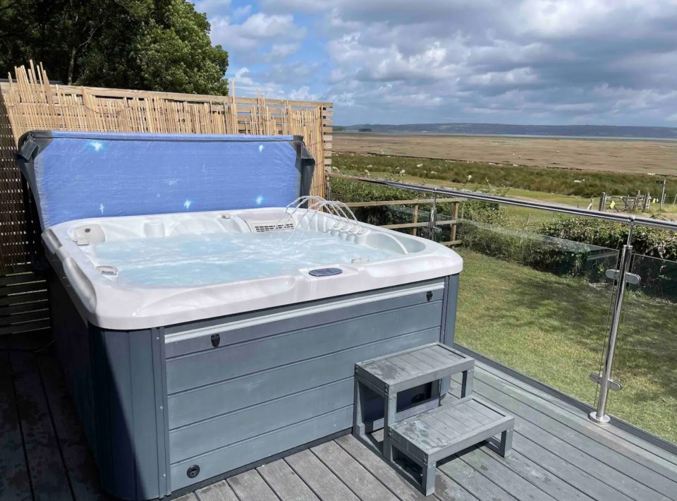 They come with outdoor hot tubs and the owner says demand has been ‘flat out’