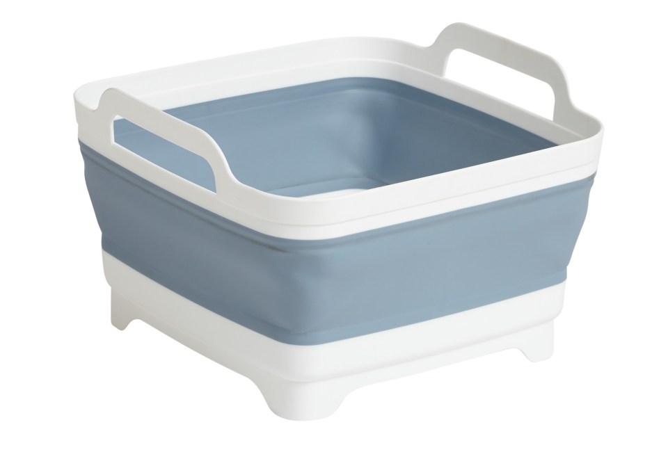 This collapsible sink takes up very little space in your bag and gives you the luxury of a clean face each night