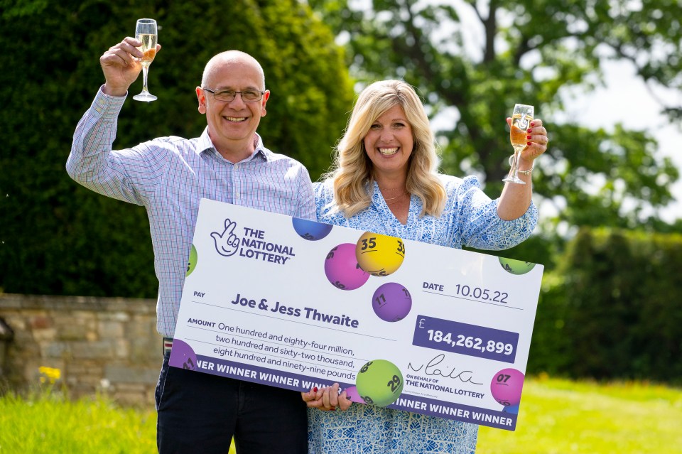 Joe and Jess Thwaite previously held the EuroMillions record