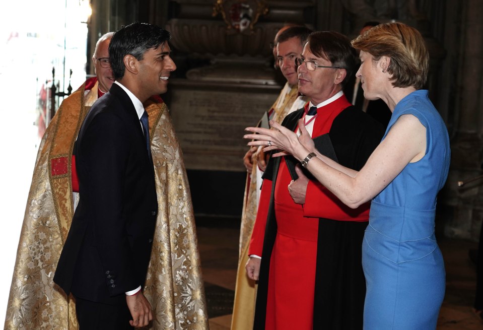 This morning Rishi Sunak attended an anniversary ceremony as part of the health service’s 75th anniversary celebrations at Westminster Abbey