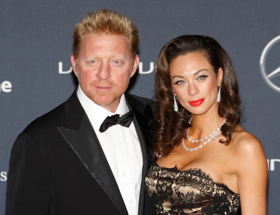 Boris Becker with former wife Lilly was one of the world's most popular former tennis stars before he was jailed