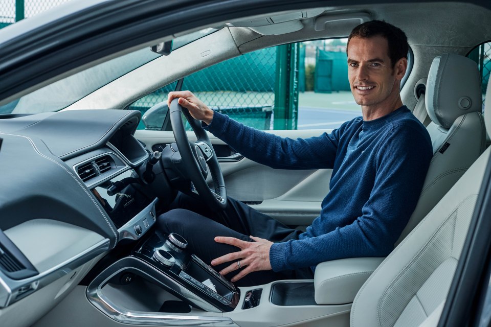 Murray signed a £1.5 million sponsorship deal with Jaguar