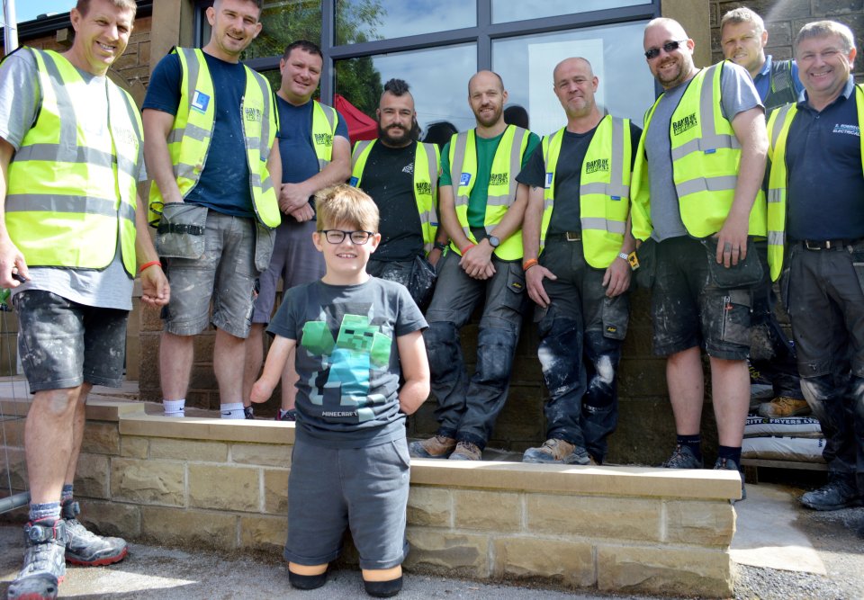 Charity Band of Builders renovated Luke's home to suit the younger's needs