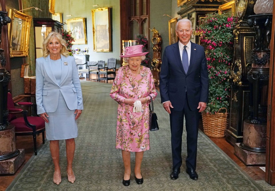 It is the first time Biden has been back at Windsor Castle since the Queen died