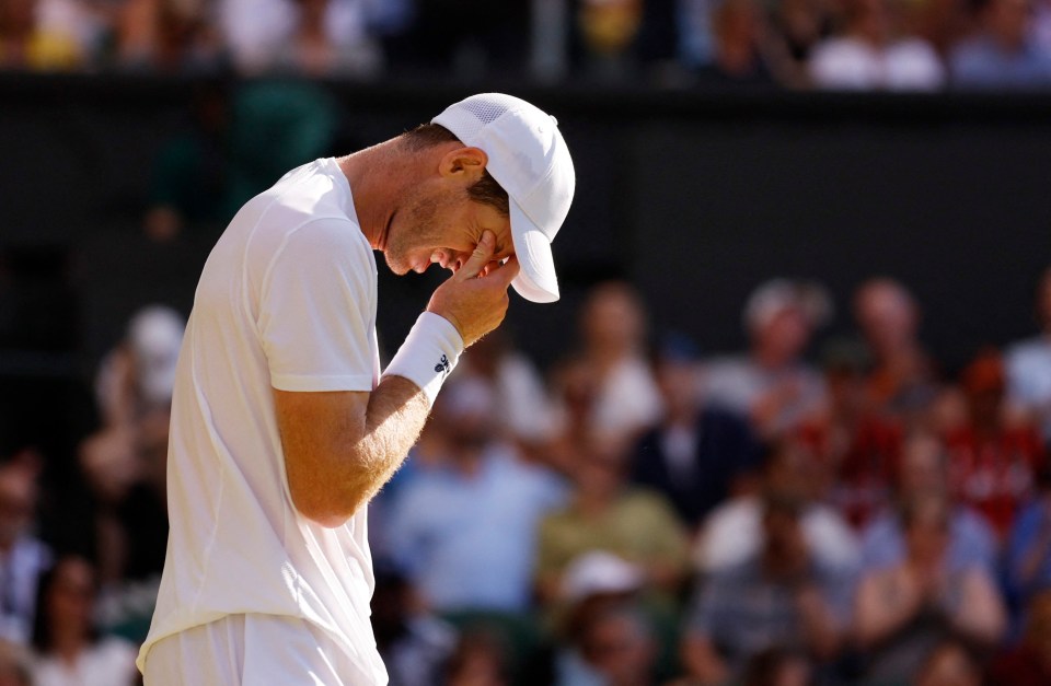 Andy Murray was despondent after missing the chance to win the match in the fourth set tie-break