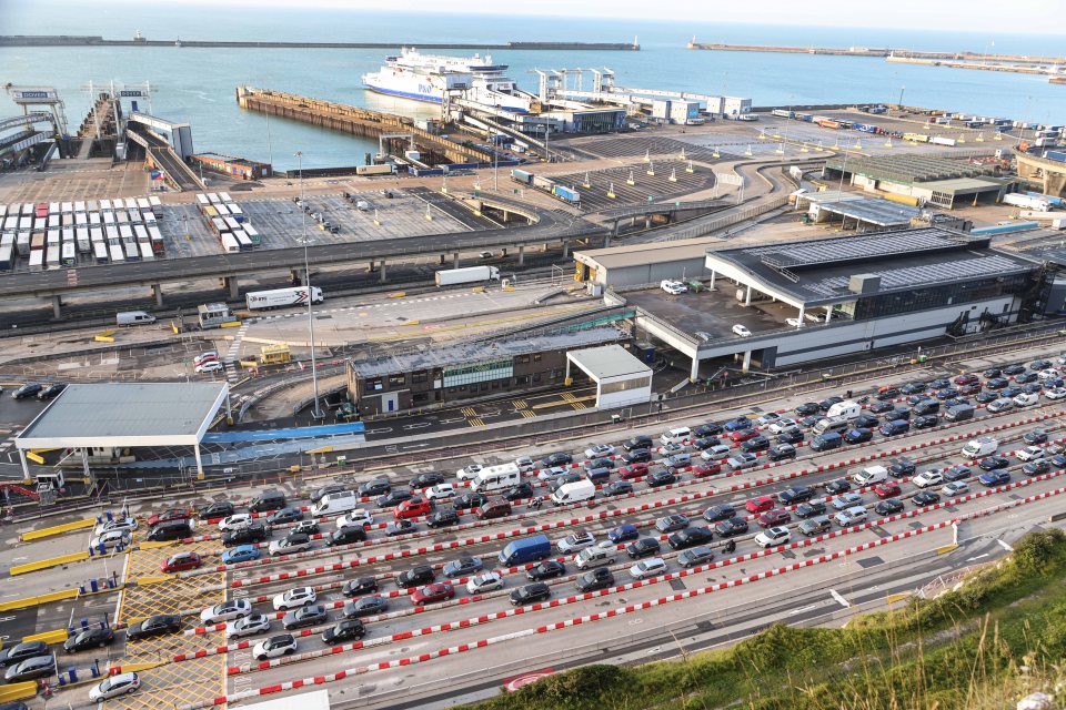 It was bumper to bumber at the Port of Dover before 8am today