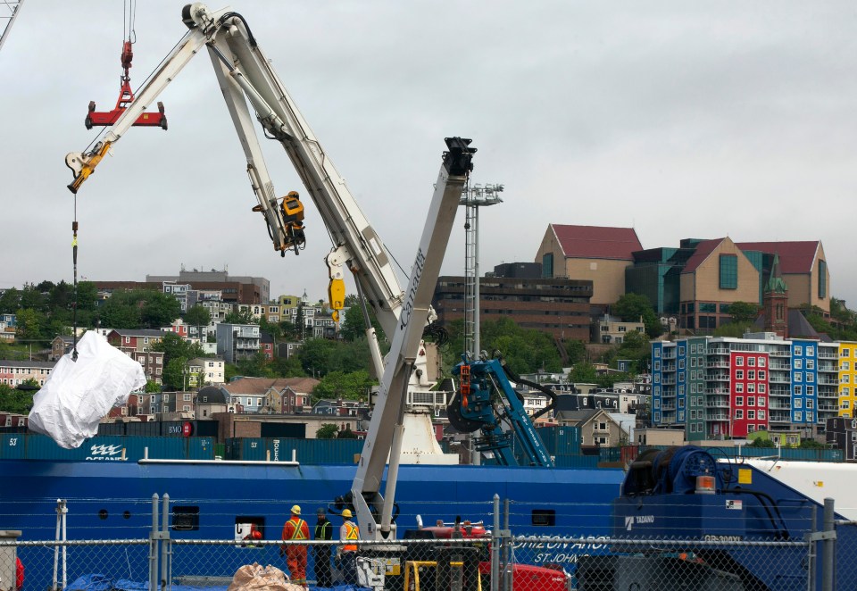 The submersible parts have been recovered