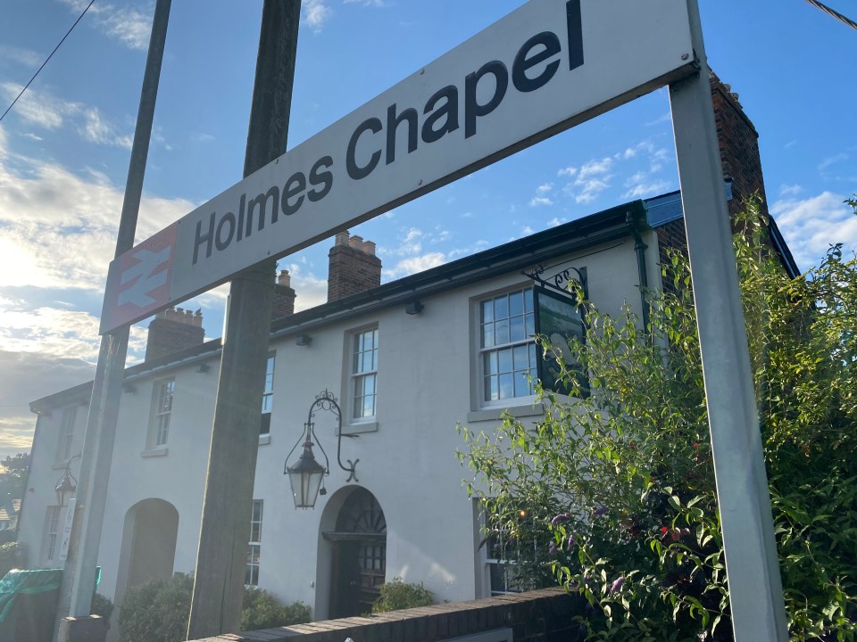 The pub and B&B sits beside the Cheshire village's rail station