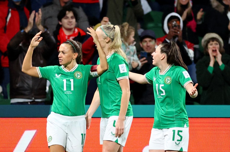 Katie McCabe's goal gave Ireland the lead against Canada