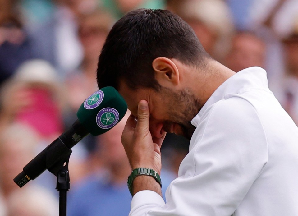 It was an emotional post-match interview