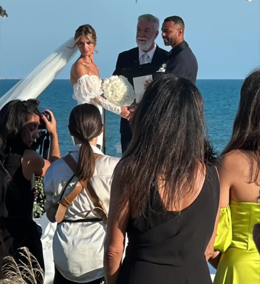 Cole married partner Sharon Canu in Italy yesterday