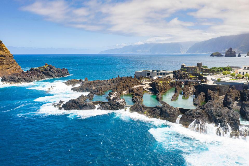 The volcanic island of Madeira is home to natural lava pools