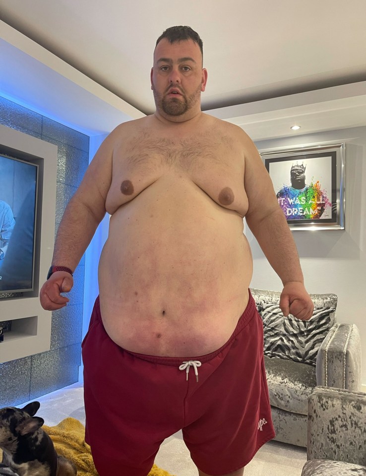 Jonathan Hodgson shed an impressive 22 stone