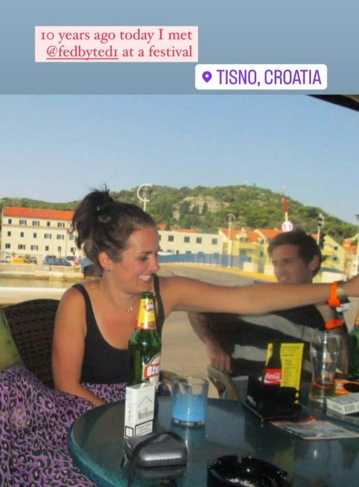 Nina met her Husband Ted while at a festival in Croatia