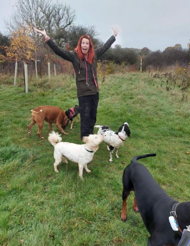 Kelly has been running her own dog sitting and walking business for seven years