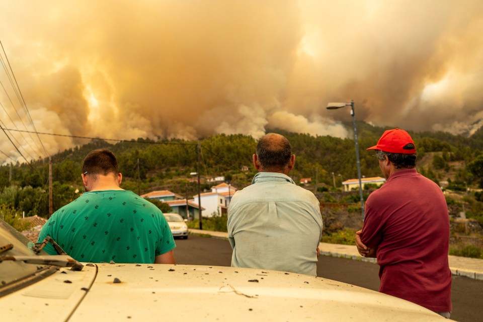 At least 4000 people had to leave their homes after a wildfire erupted in La Palma