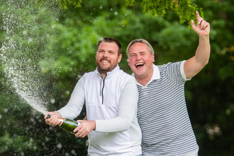 The couple said they drank three bottles of champagne to celebrate