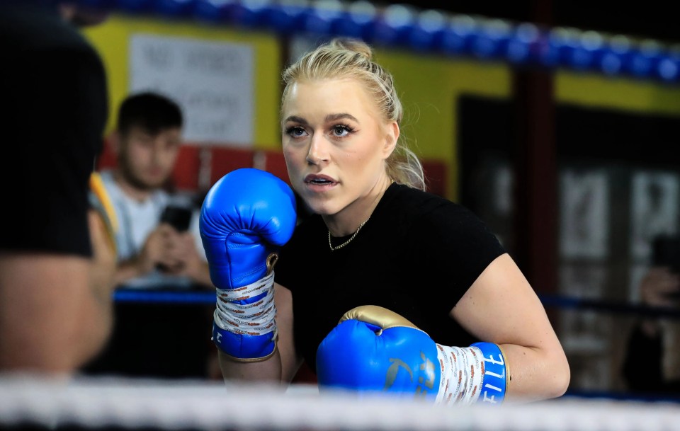 The model lost her first boxing fight earlier this month