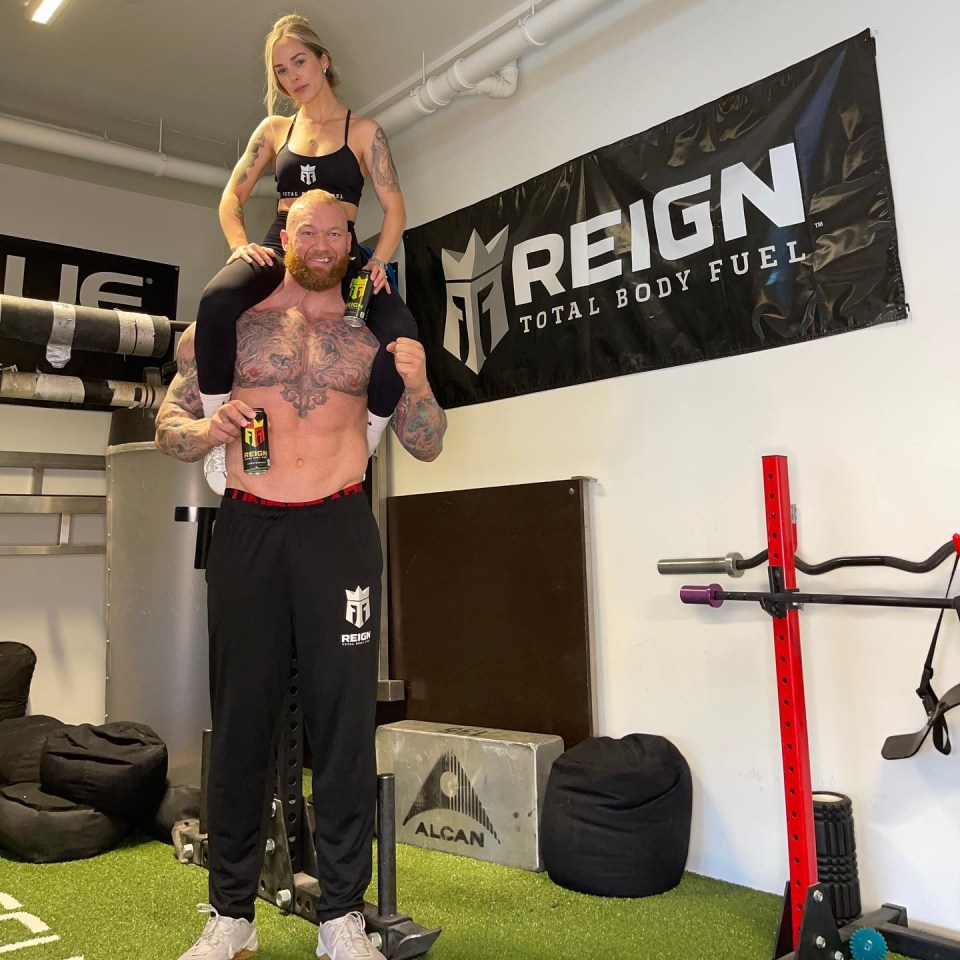 The couple get a lift from inspiring each other in training