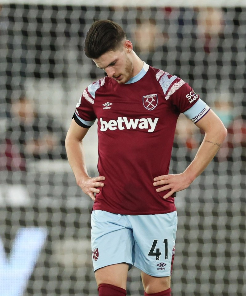 West Ham are angry at the delay over Declan Rice's transfer to Arsenal