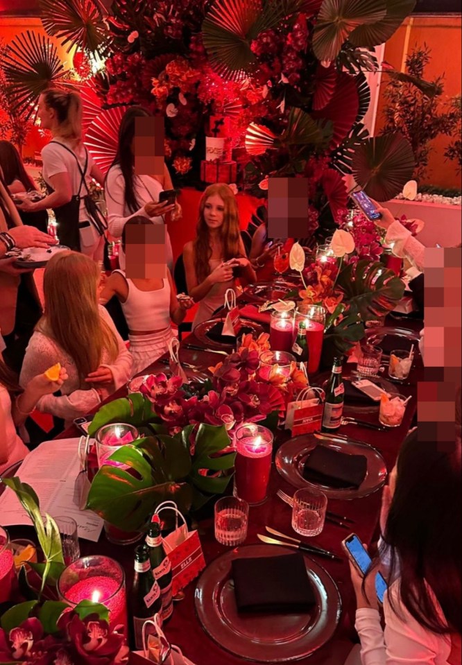 She treated friends to a lavish Singaporean themed party