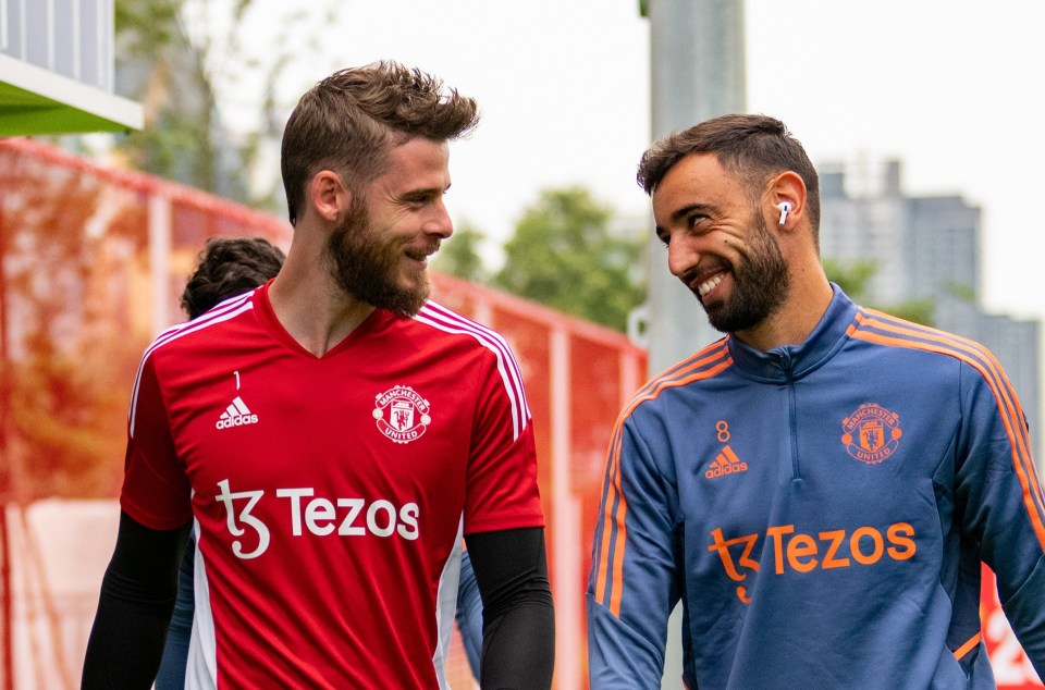 David de Gea and Bruno Fernandes