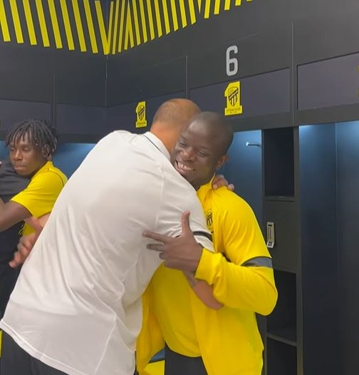 Boss Nuno Espirito Santo also hugged N'Golo Kante