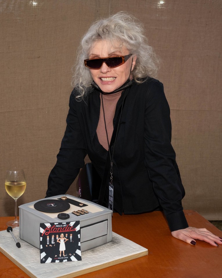 Debbie Harry celebrated her birthday backstage at the Dog Day Afternoon festival