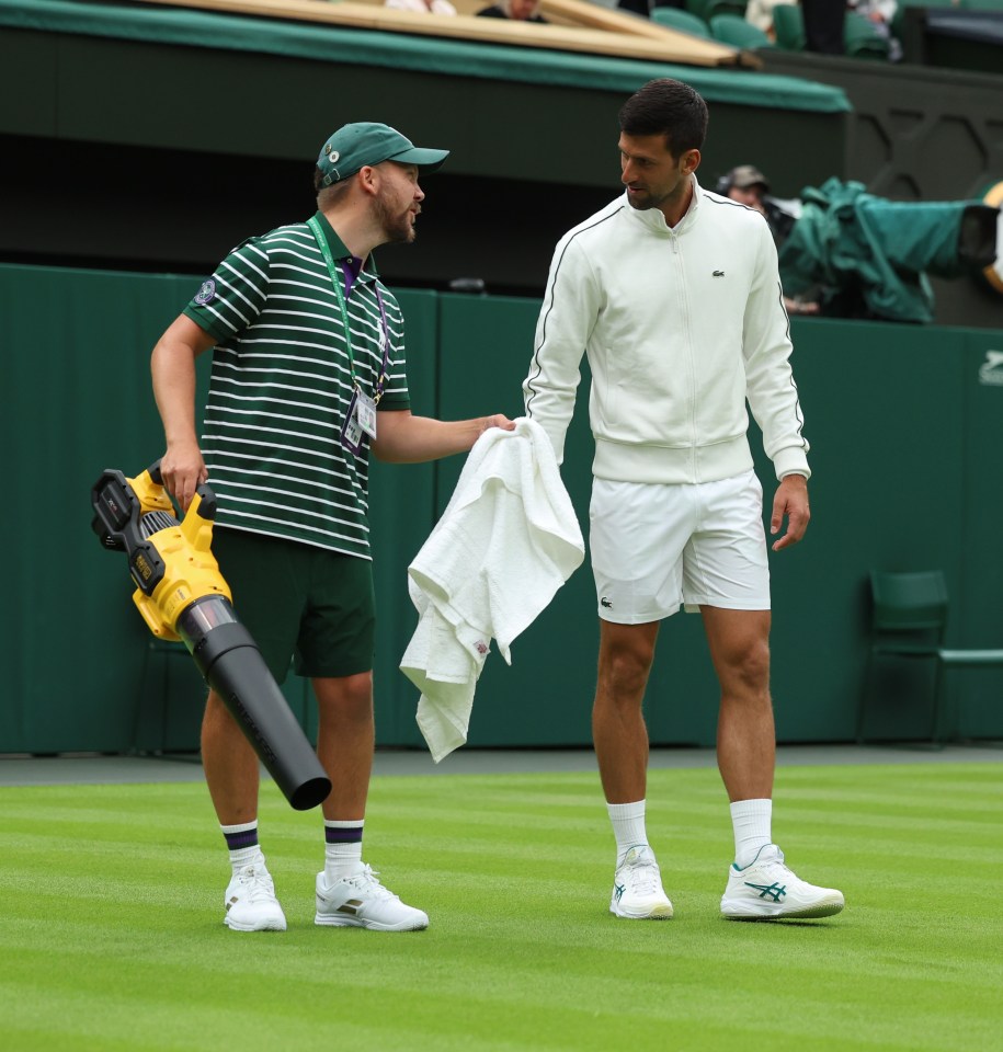 Novak Djokovic was facing Pedro Cachin in the first round