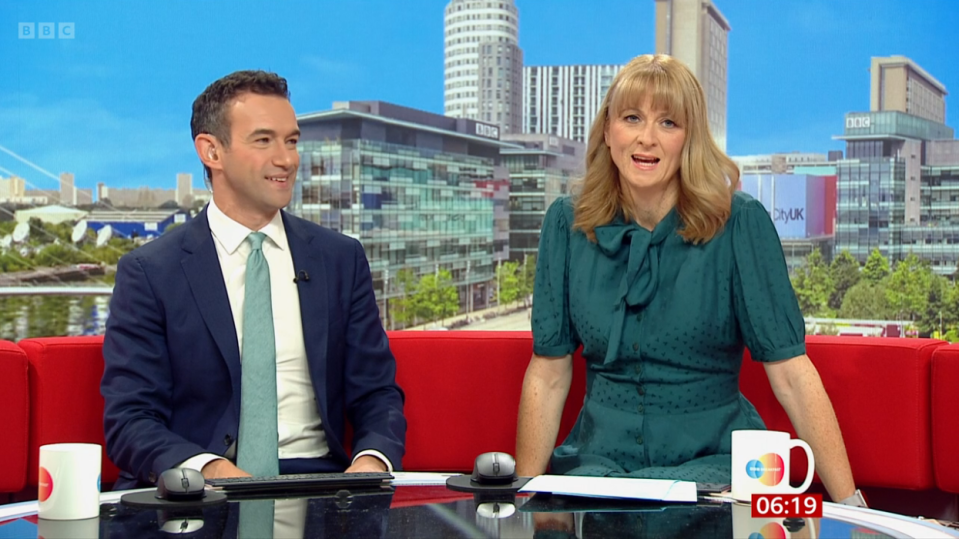 The TV presenter impressed BBC Breakfast viewers with her new fringe