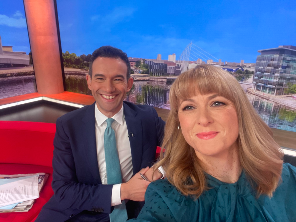 Rachel Burden took social media with a behind the scenes snap