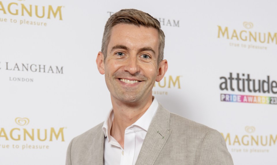 LONDON, ENGLAND - JUNE 22: Ben Thompson attends the Attitude Pride Awards 2023 at Langham Hotel on June 22, 2023 in London, England. (Photo by Shane Anthony Sinclair/Getty Images)