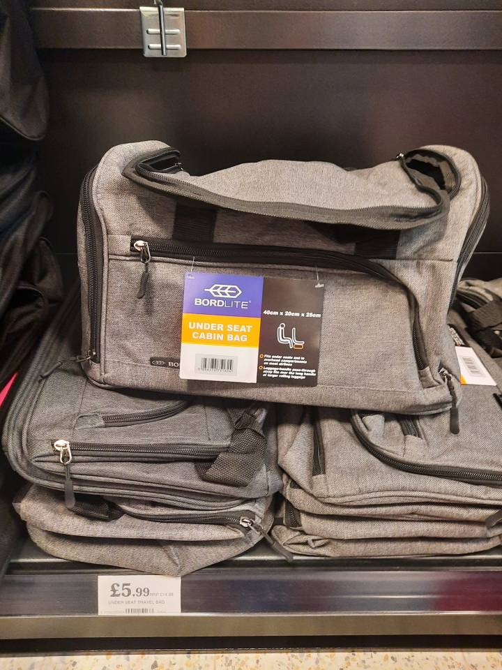 A shopper posted a photo of the discounted travel bag on Facebook