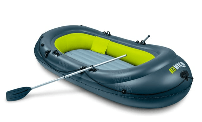 The inflatable boat is selling for £40 on Home Bargain's website